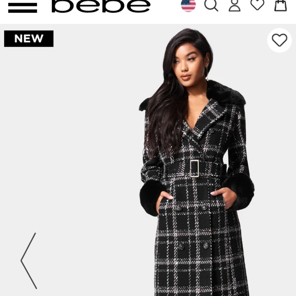 Bebe double breasted jacket